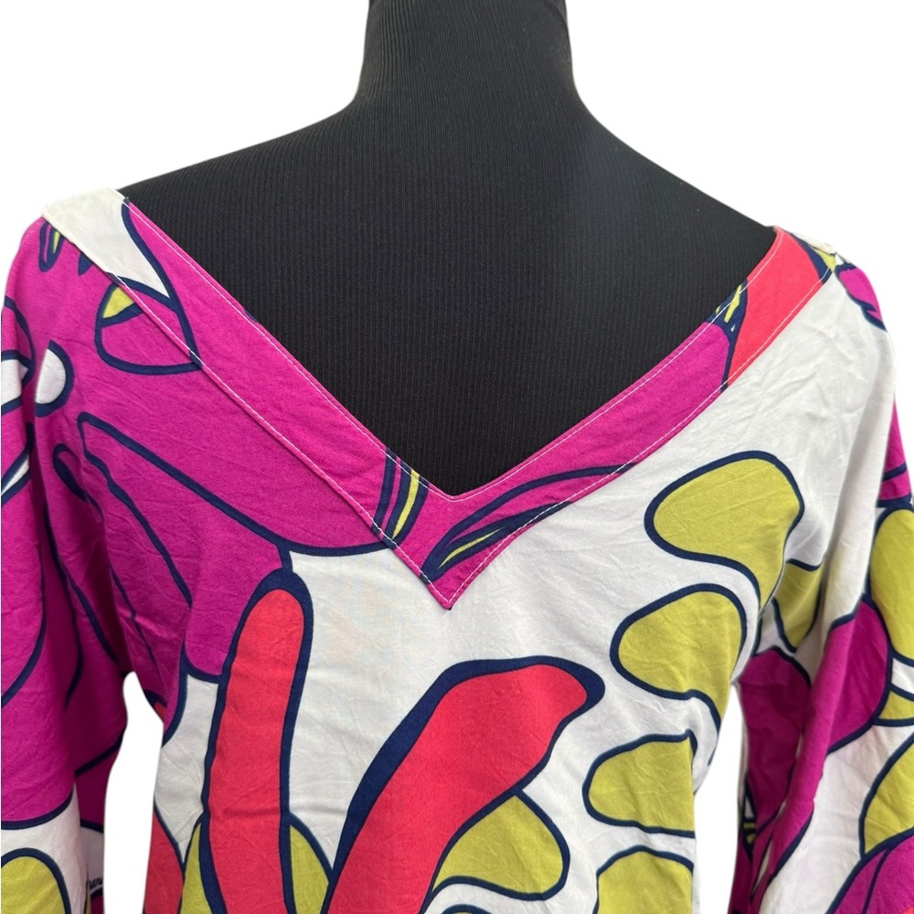 🌺 Vintage Manuheali‘i XS Dress – Bold Hawaiian Floral 🌺 - Picture 4 of 12